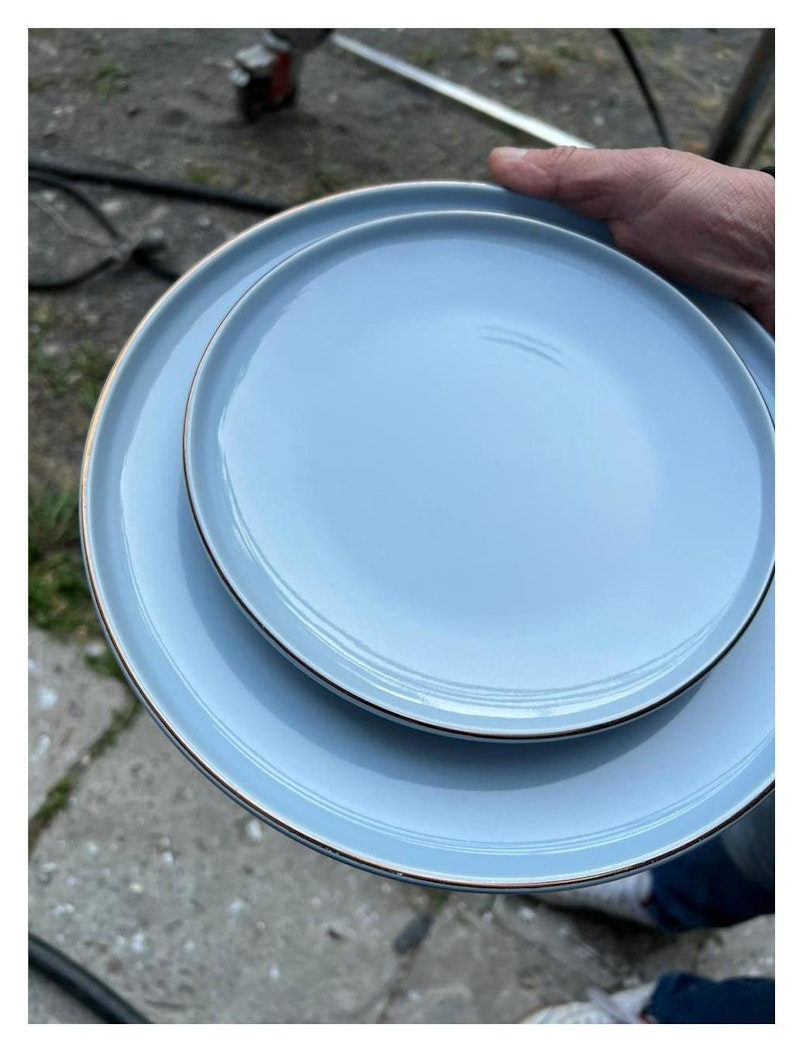 Тарелка ПИНТОН Герсидский Полубой М