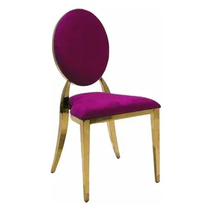 Стул Вашингтон Золото, велюр сливовый - Фото 1