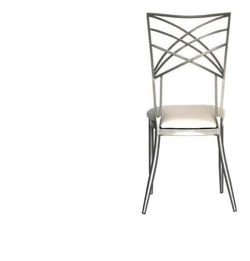 Стул Хамелеон Серебро (эко-кожа), белый, на липучках