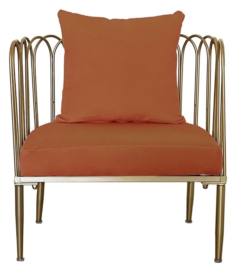 Кресло Сквош Терракотовый