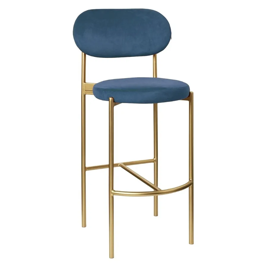 Стул барный Модерн Комфи Морская волна (любой цвет каркаса) - Фото миниатюра 1