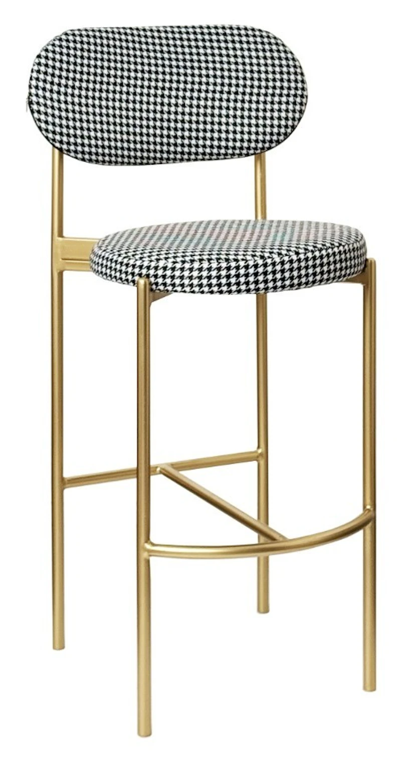 Стул барный Модерн Комфи Гусиная лапка (любой цвет каркаса)