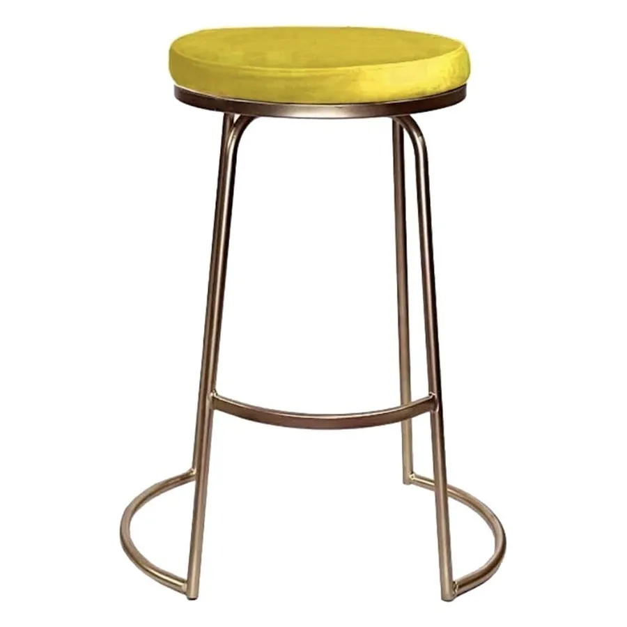 Стул барный Модерн Сэддл Желтая субмарина (любой оттенок каркаса) - Фото миниатюра 1