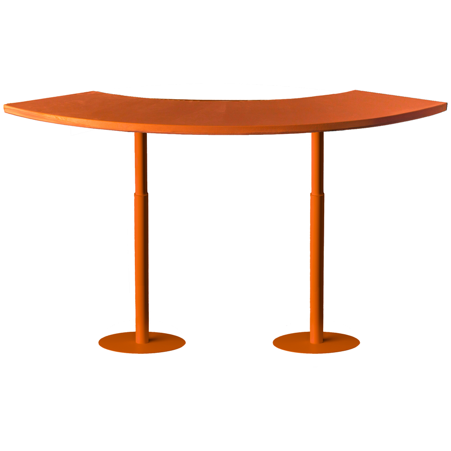 Стол коктейльный Твист Змейка М, Тыквенный тарт + Терракотовый (телескопические ноги) - Фото миниатюра 1