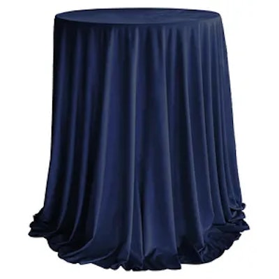 Комплект Стол коктейльный Тавола + скатерть велюр сапфировая