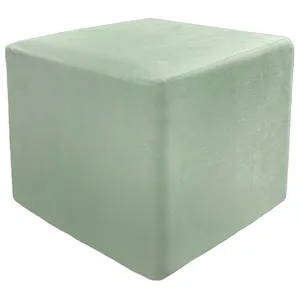 Пуф квадратный Точка, велюр, Шалфей