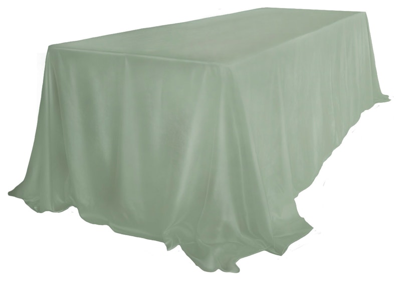 Скатерть велюр, прямоугольная, шалфей