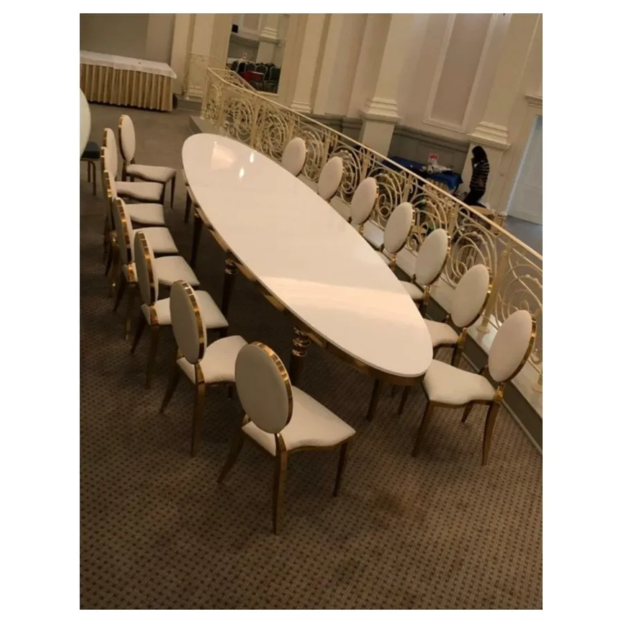 Столешница стола Овал-480 (белый глянцевый МДФ) - Фото миниатюра 5