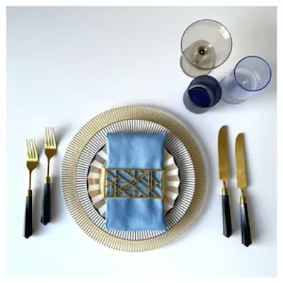 Салфетка голубая, полиэстер - изображение 4