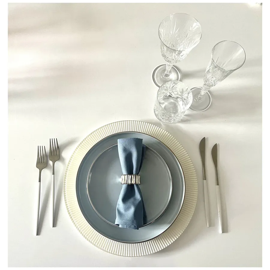 Тарелка ПИНТОН Герсидский Полубой С - Фото миниатюра 6