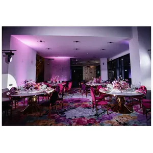 Круглый стол Идол, золотой (белая столешница) - Фото 3