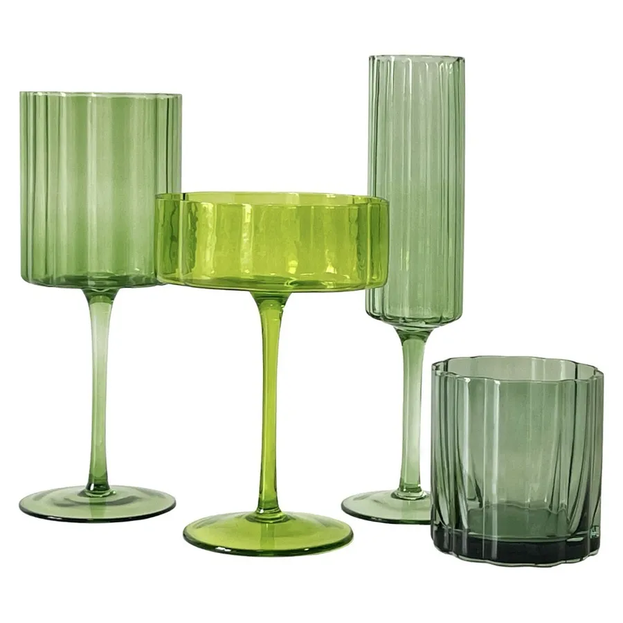 Сет бокалов Сквош Этюд в зеленом - Фото миниатюра 1
