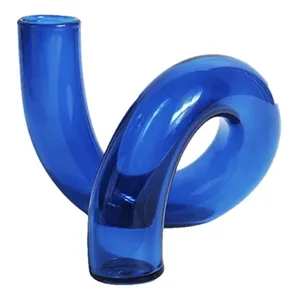 Стеклянная вазочка Пайпер синий электрик - Фото 1