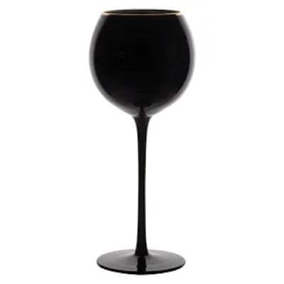 Бокал Сирен Л нуар с золотой каймой