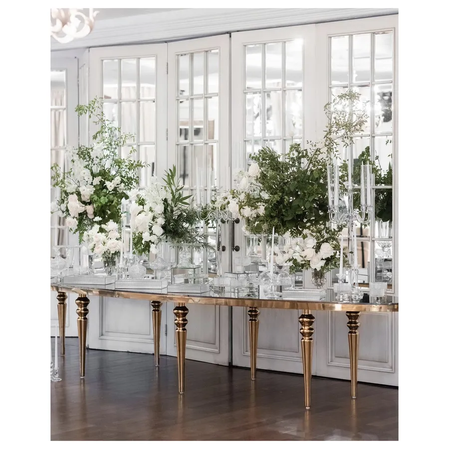 Стол  Овал Золото-400 (темное зеркало) - Фото миниатюра 6