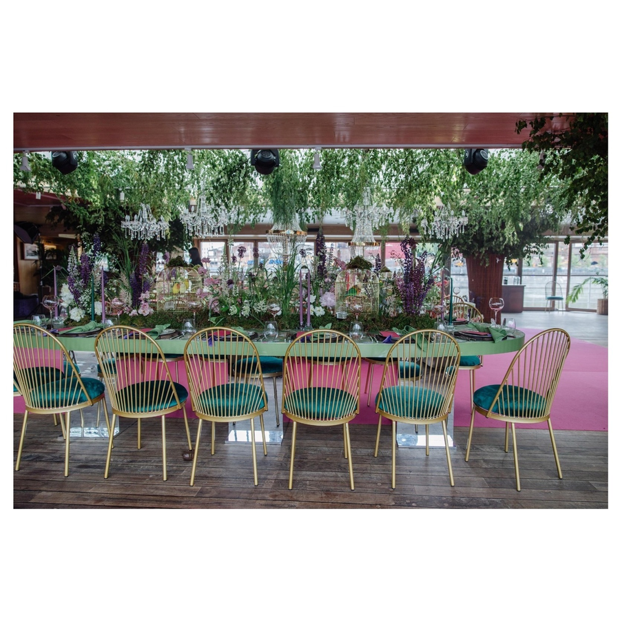 Стул Ле Солей, велюр, изумрудный - Фото миниатюра 7