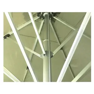 Зонт с центральной опорой 4х4, бежевый - Фото 2