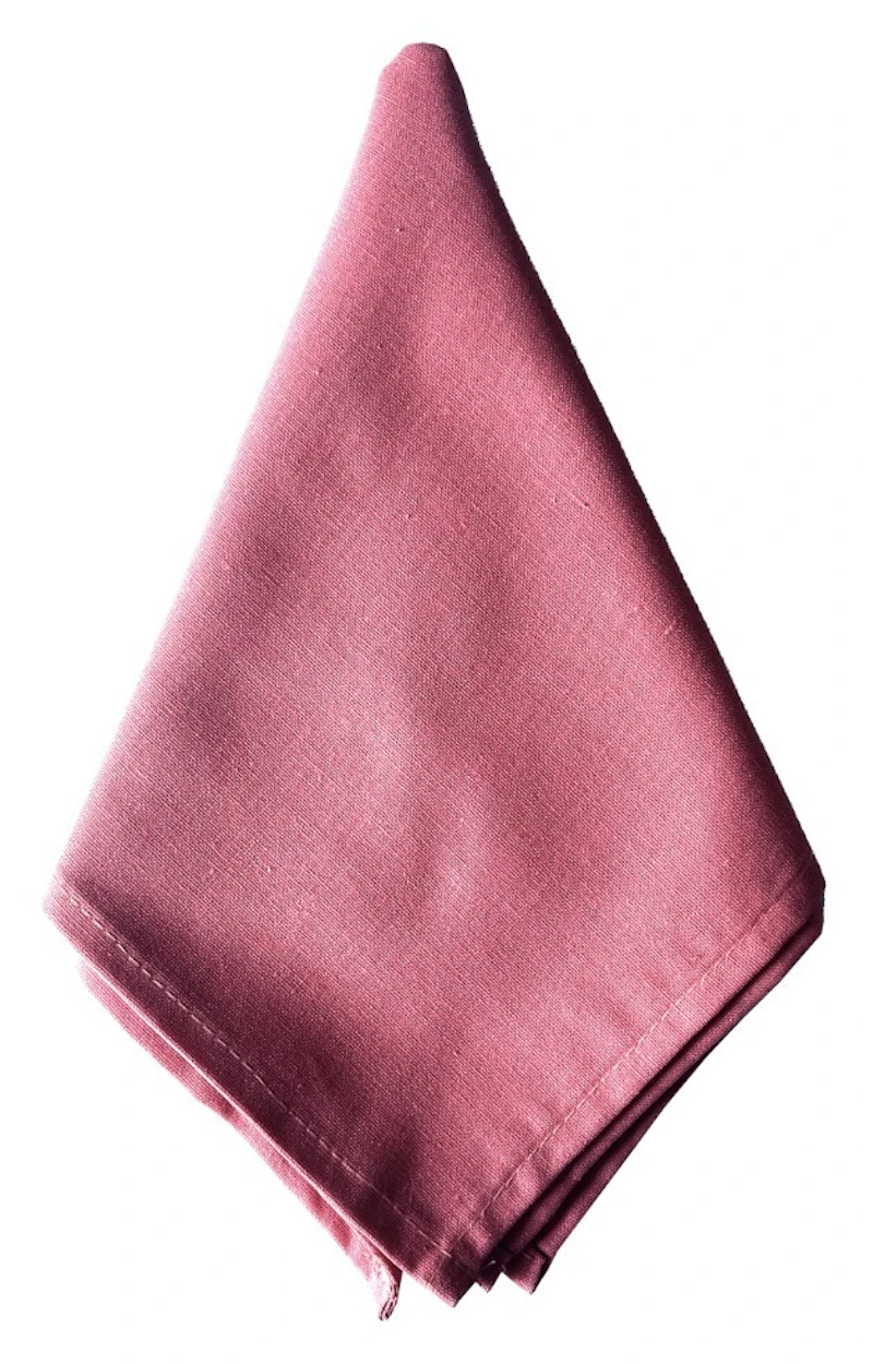 Салфетка из смесового льна, Настрой пиона