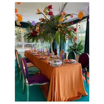 Скатерть велюр, прямоугольная, терракотовая ХЛ - изображение 3