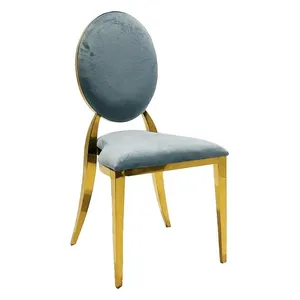 Стул Вашингтон Золото, велюр серо-голубой - Фото 1