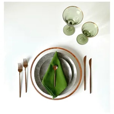 Столовые приборы Гоа, медные, сет 4 предмета - изображение 2