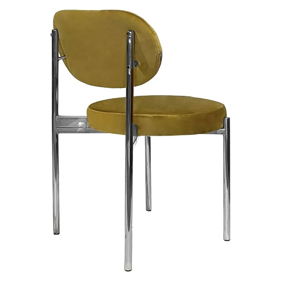 Стул Модерн Серебро, Золотая охра - Фото миниатюра 5