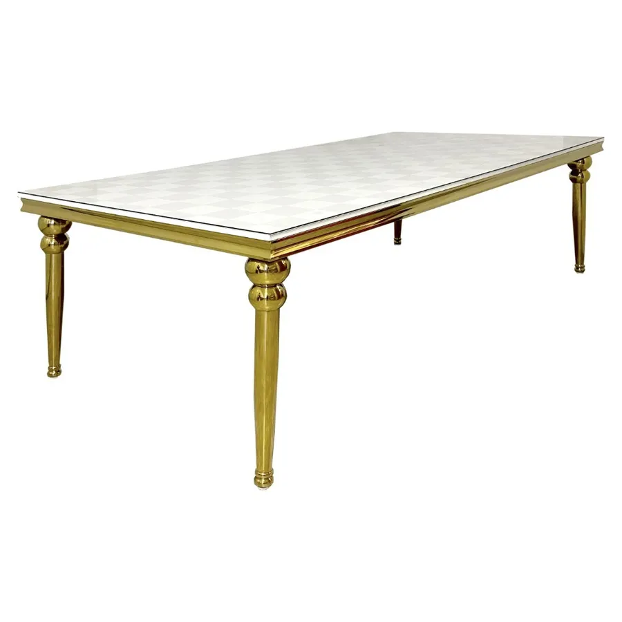 Стол Ректангл-240 Золото + печать на столешницу печать Принт и т.д. - Фото миниатюра 1