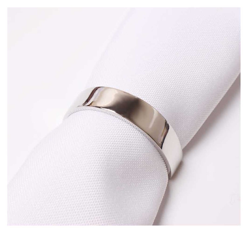 Кольцо для салфеток Белт Серебро