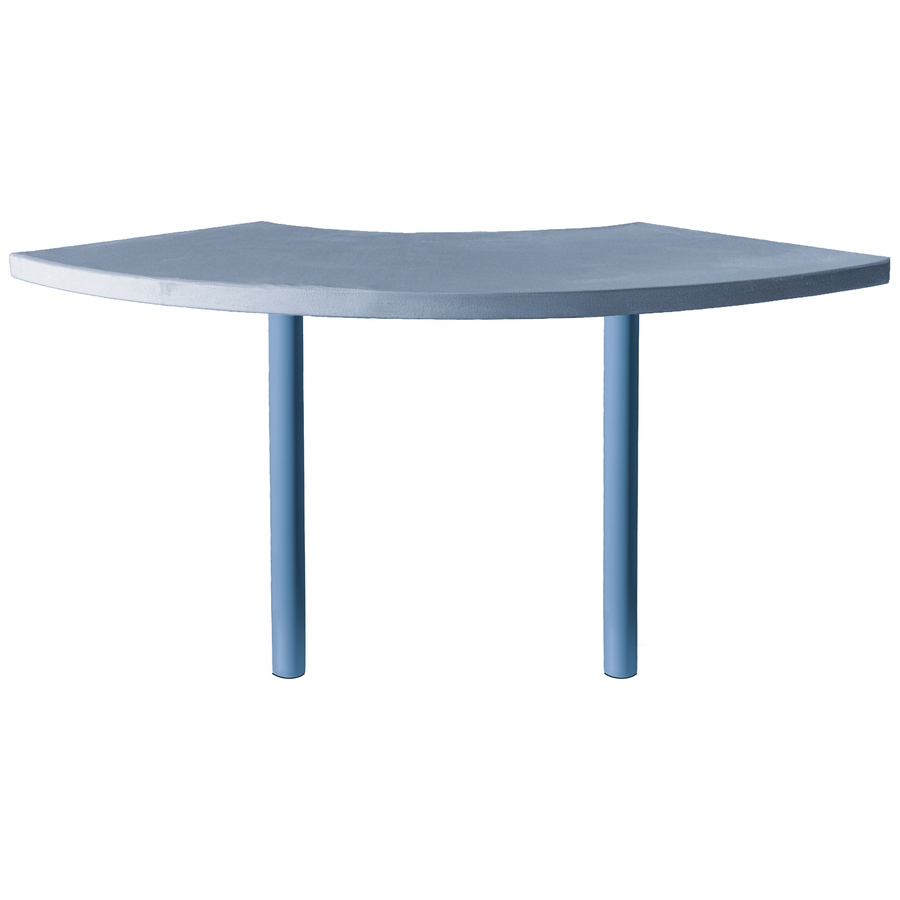 Стол коктейльный Твист Змейка С, Черничный йогурт + серо-голубой (телескопические ноги) - Фото миниатюра 4