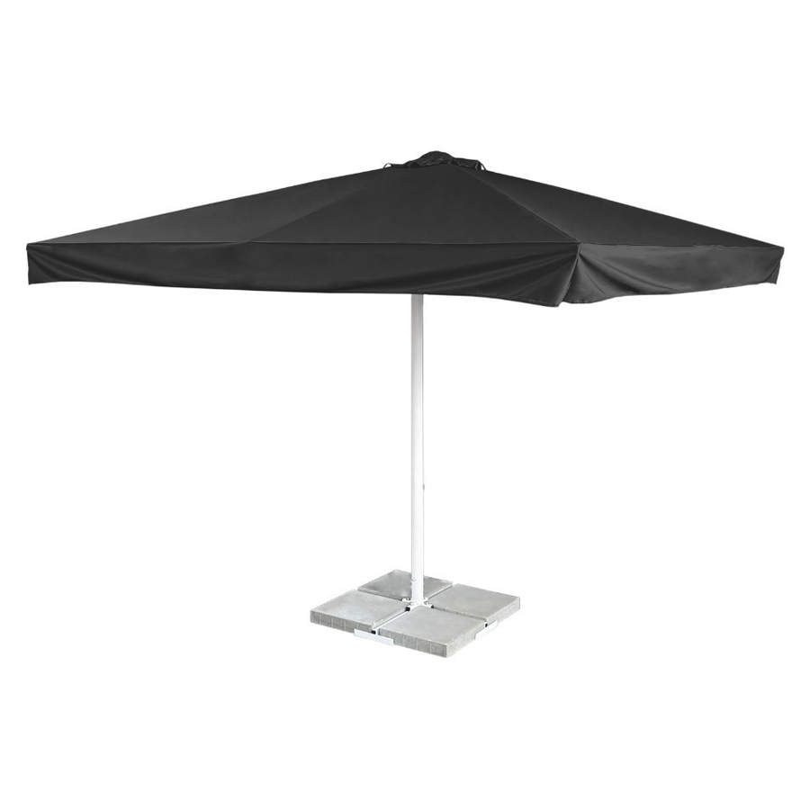 Зонт с центральной опорой 3х3, черный - Фото миниатюра 1