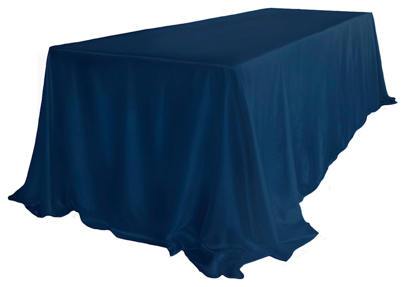 Скатерть велюр, прямоугольная, сапфировая ХЛ
