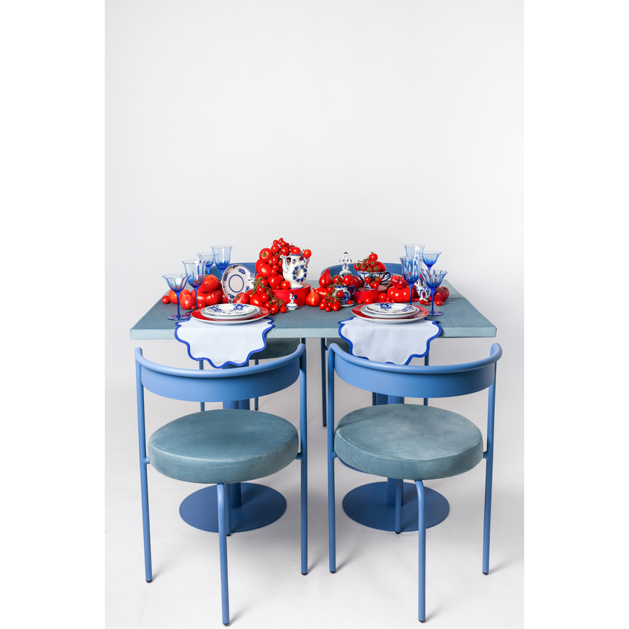 Стул Колори, Черничный йогурт + серо-голубой - Фото миниатюра 2