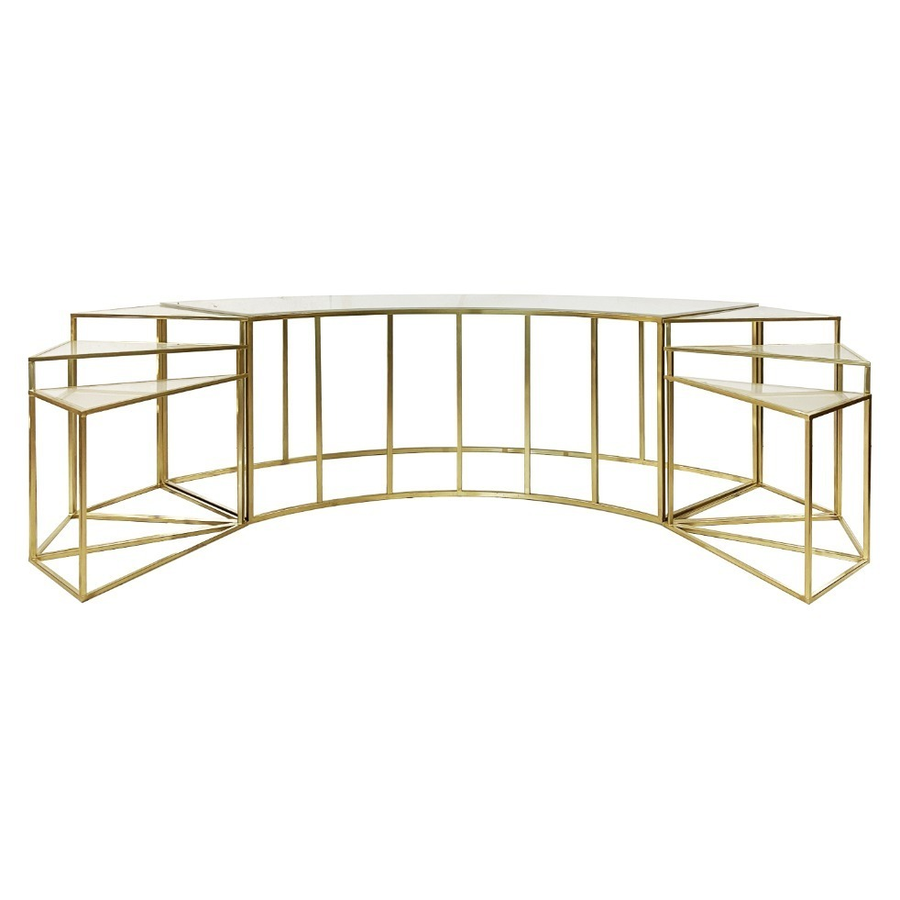 Стол-президиум Наутилус Серпент + Триплекс с матовым стеклом - Фото миниатюра 3