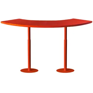 Стол коктейльный Твист Змейка М, Красный бархат + Малиново-красный (телескопическая нога) - изображение 1