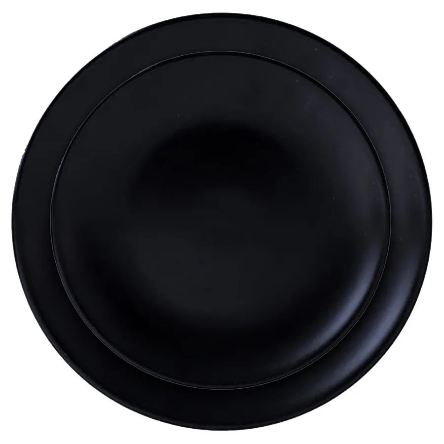 Сет тарелок Акцент Блэк С и М - Фото миниатюра 1