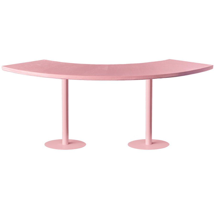 Стол коктейльный Твист Змейка М, Розовая помада + Куколка (телескопические ноги) - Фото миниатюра 3