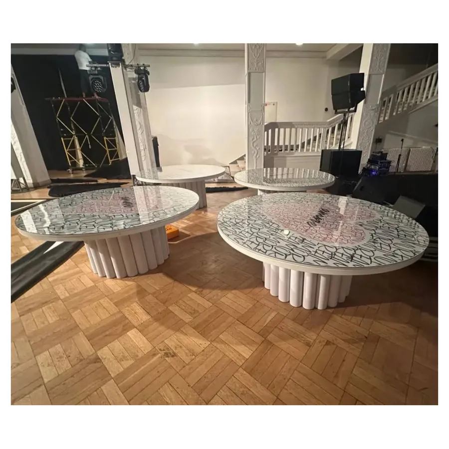 Стол Сквош белый + печать на столешницу Принт и т.д. - Фото миниатюра 3