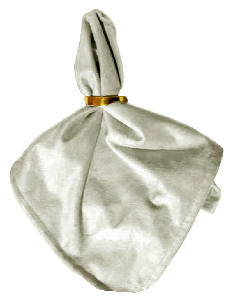 Салфетка  велюр, молочная