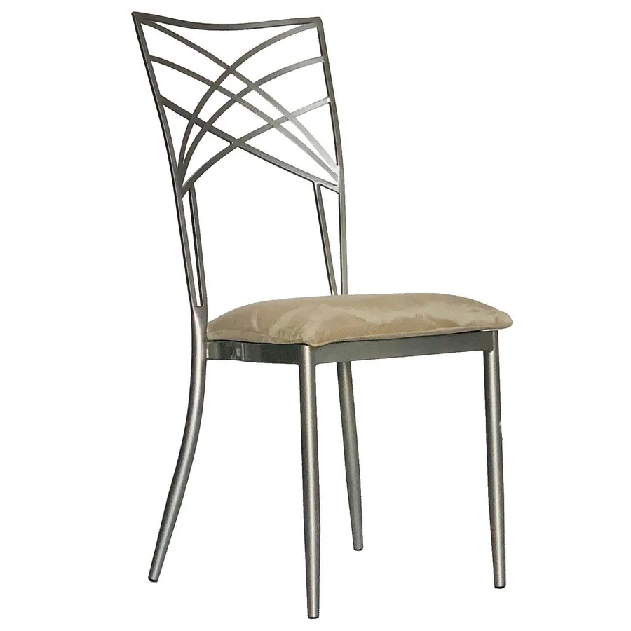 Стул Хамелеон серебро (велюр),бежевый - Фото миниатюра 1