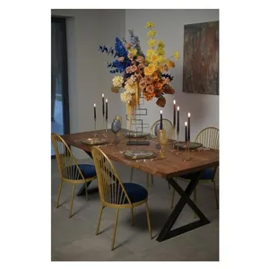 Стул Ле Солей, велюр, сапфировый - Фото 2