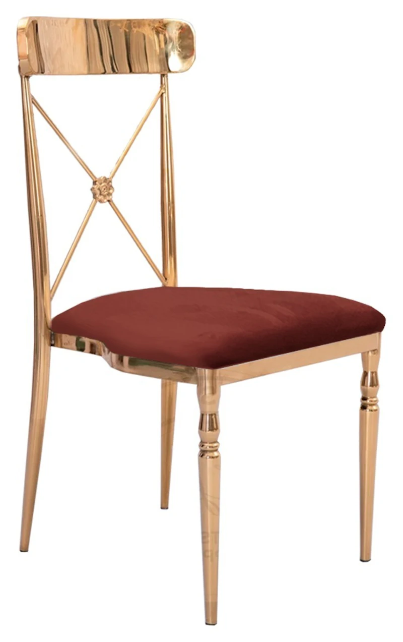 Стул Адлер, велюр, терракотовый