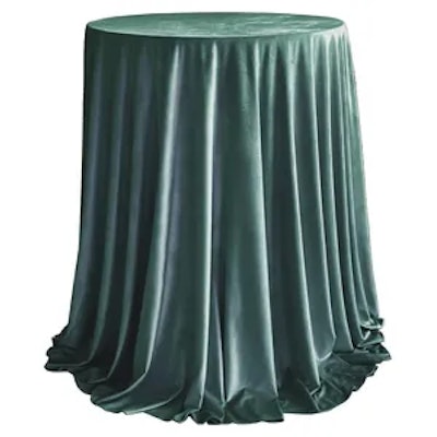 Комплект Стол коктейльный Тавола + скатерть велюр бирюзовая