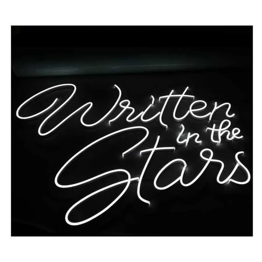 Неоновая надпись "Риттен ин зе старз" - Фото миниатюра 2