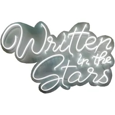 Неоновая надпись "Риттен ин зе старз"