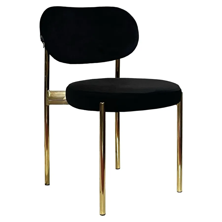 Стул Модерн Золото, Черная ночь - Фото миниатюра 1