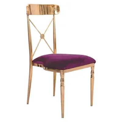 Стул Адлер, велюр, сливовый
