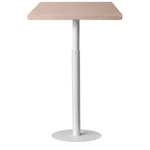 Стол коктейльный Твист Прямоугольный С, Рафаэлло + Кремовый бисквит (телескопические ноги) - изображение 1