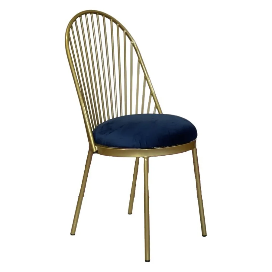 Стул Ле Солей, велюр, сапфировый - Фото миниатюра 1