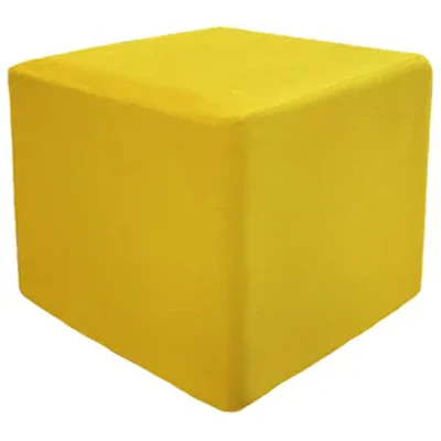 Пуф квадратный Точка, велюр, Манговый Куб