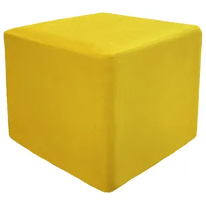 Пуф квадратный Точка, велюр, Манговый Куб - Фото 1